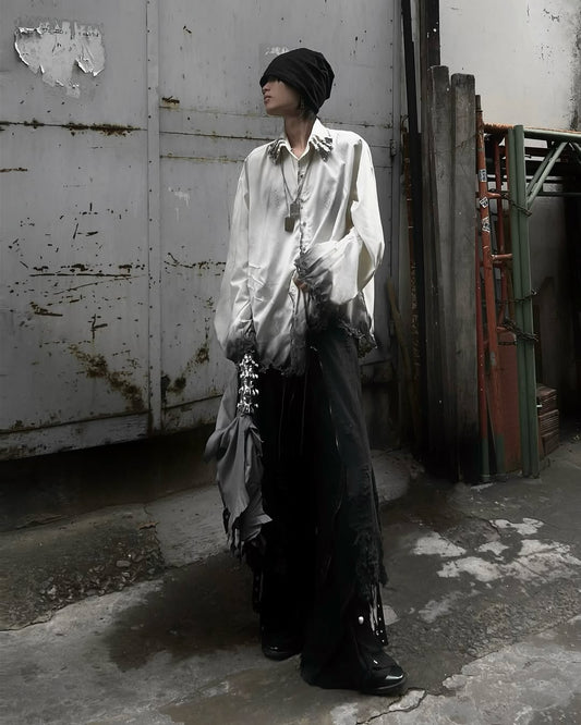 【NUMB ATELIER】HAVOC BLK OVERSIZE SHIRT