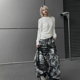 Smoke Waxed S-Wide Pants