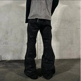 【LOIN ARMIS】Flare coating skewer chain jeans