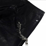 【LOIN ARMIS】Flare coating skewer chain jeans