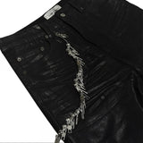 【LOIN ARMIS】Flare coating skewer chain jeans
