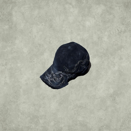 【XIVX】HANDMADE 1 OF 1 PAINTING DESTROYED CAP No.012
