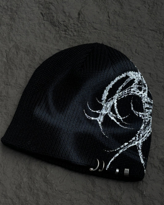 1 OF 1 HANDPAINTED BEANIE 006