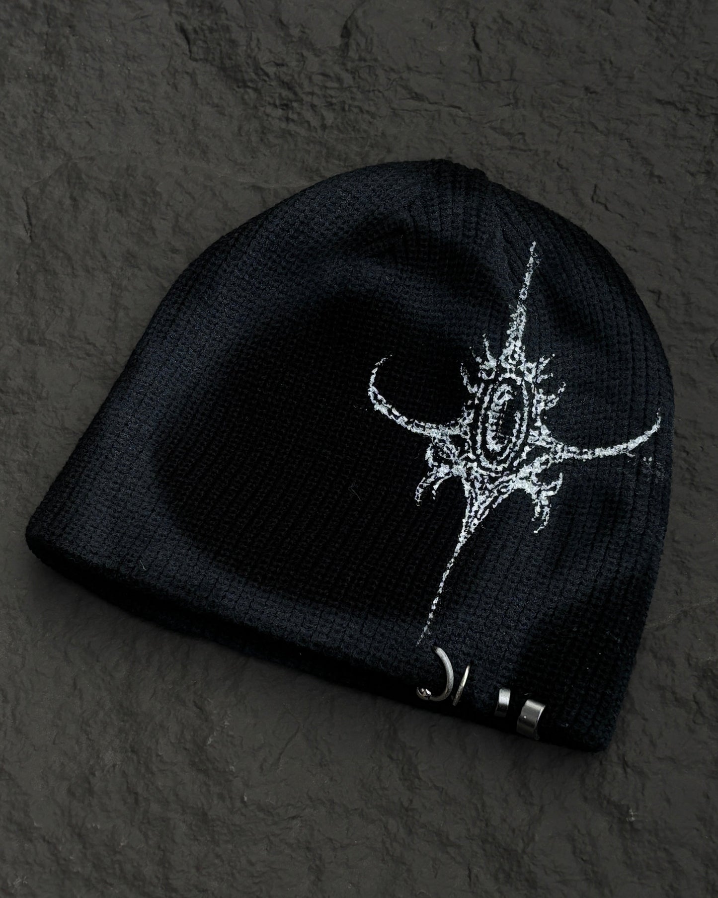 1 OF 1 HANDPAINTED BEANIE 003