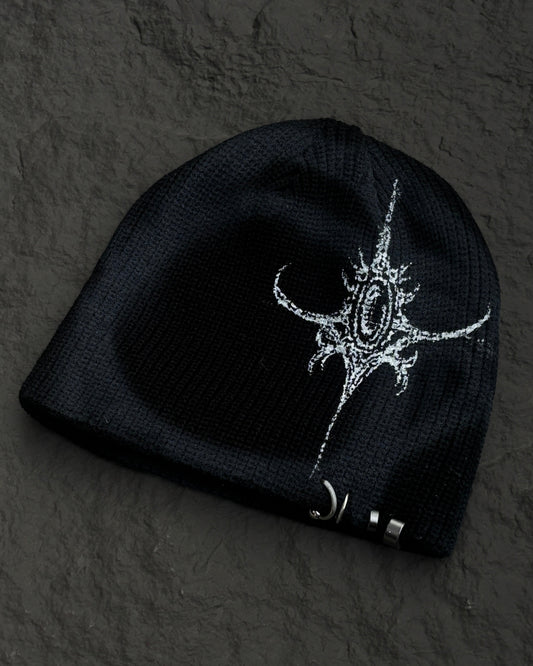 1 OF 1 HANDPAINTED BEANIE 003