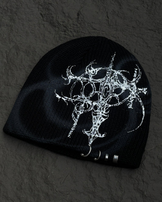 1 OF 1 HANDPAINTED BEANIE 005