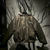 Double-Sided Bomber Jacket-Green Camo