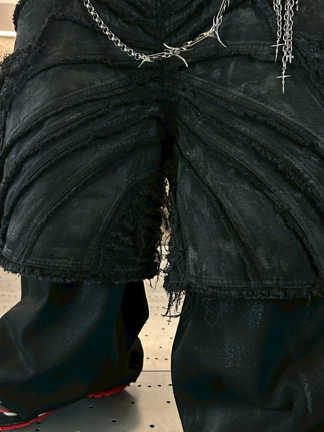 【THOUGHT WE FRIENDS】Double layered demon pants