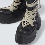 【RICK OWENS】Megalace Mega Tractor lace-up boots