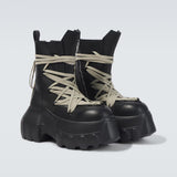 【RICK OWENS】Megalace Mega Tractor lace-up boots