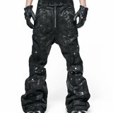 Dark Knight Flare Waxed Pants