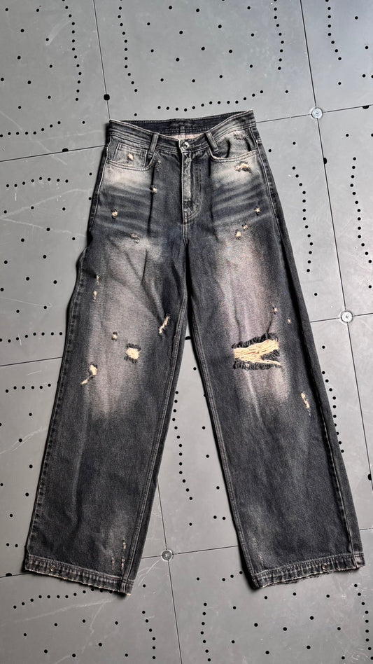 【BLR BLUER】SIDE SNAP DENIM PANTS- INDIGO