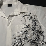 Balenciaga 2024SS Logo Minimal Oversized Shirt (hand painted by 17.DHC)