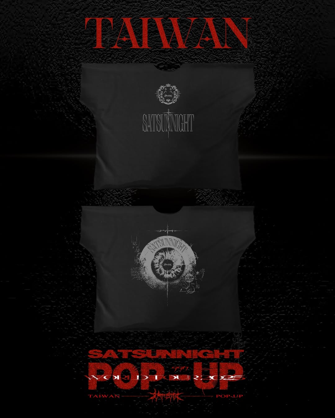 【SATSUN NIGHT】"KNIGHT'S EYE" TAIWAN LIMITED BOXY TEE