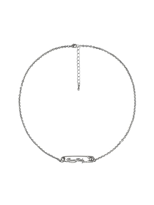 FALSE PIN INSIGNIA NECKLACE