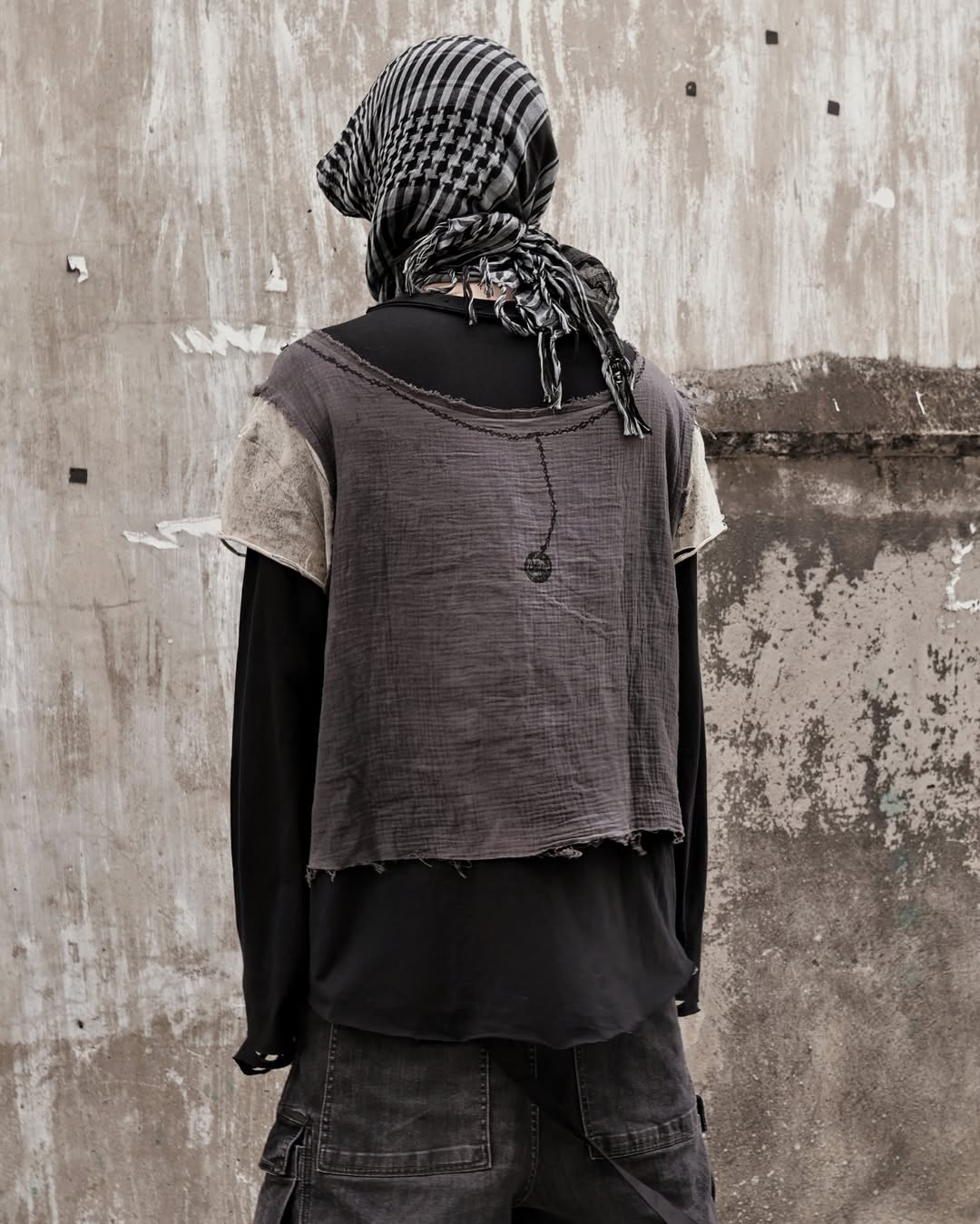 【WOPEISH】DECONSTRUCTED LAYERED LONGSLEEVE