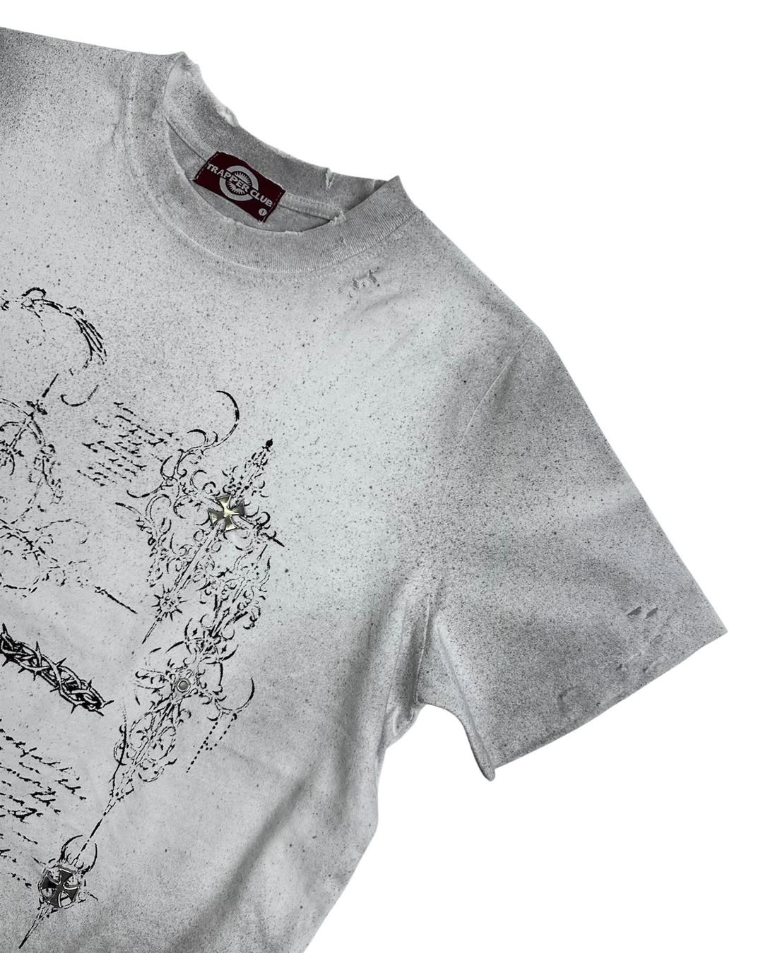 【TRAPPER CLUB】REGULAR TEE WHITE ECLIPSE