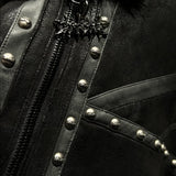 SSN V.05 BRITISH FLAG DESIGN LEATHER JACKET NO. 99 - DOUBLE-SIDED BLACK & DARK RED