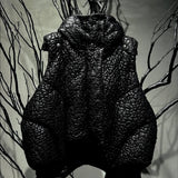 SSN V.05 SPECIAL CRACKED TEXTURE FABRIC VEST JACKET - NOTHING LASTS FOREVER