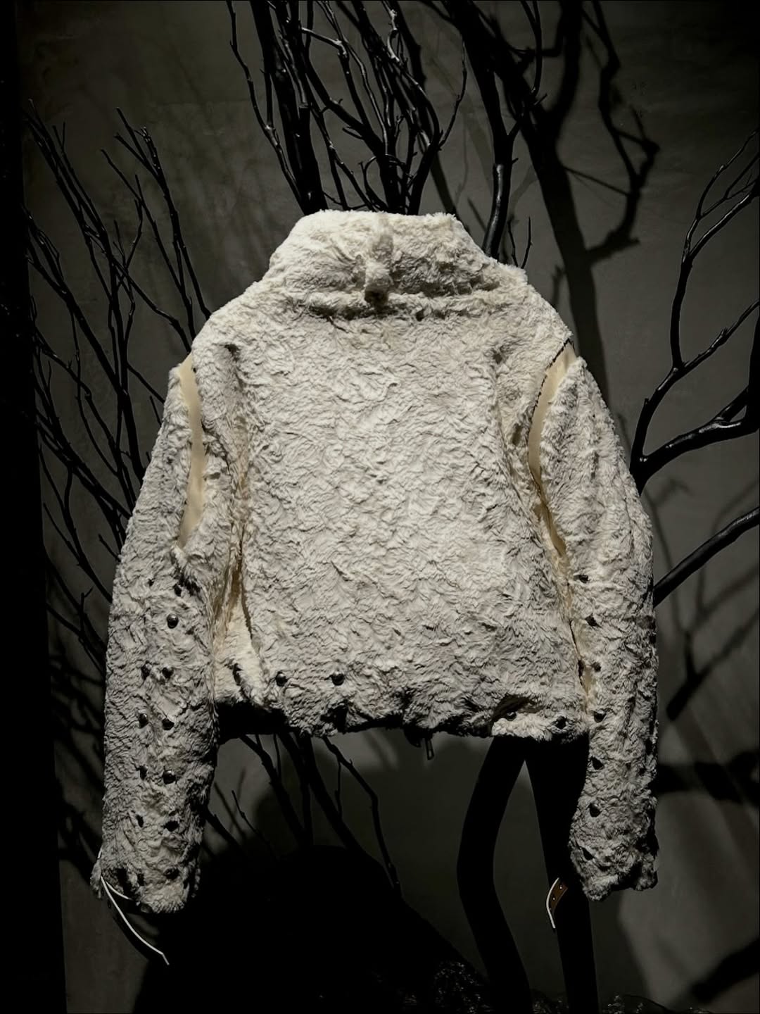 【SATSUN NIGHT】DOUBLE SLIDERS & DOUBLE ZIPPER BEIGE FLEECE JACKET (PRE-ORDER,LIMITED)