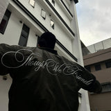 Double-Sided Bomber Jacket-Green Camo