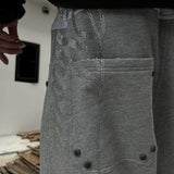 Double-Layered Sweatpants - Gray