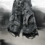 KNIGHT WIDE PEPPER SHORT (Denim)