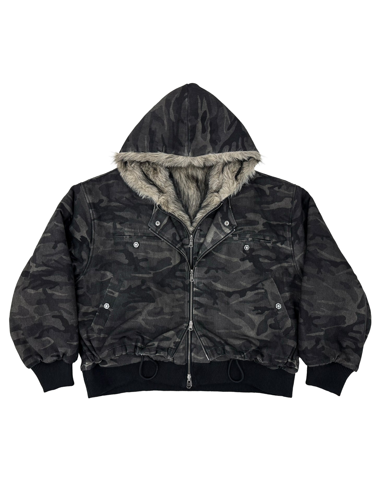 【ROSEN KREUZ】LAYERED REVERSIBLE FUR BLOUSON (BEIGE)