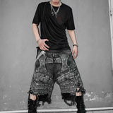 KNIGHT WIDE PEPPER SHORT (Denim)