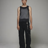 WASHED GRAY HIGH TENSION TANK TOP