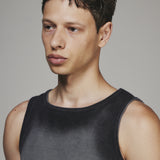 WASHED GRAY HIGH TENSION TANK TOP