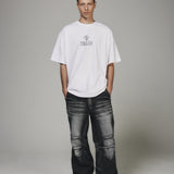 【BLR BLUER】 LOGO PRINTED OVER-FIT T-SHIRTS
