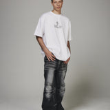 【BLR BLUER】 LOGO PRINTED OVER-FIT T-SHIRTS