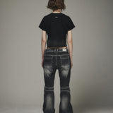 Destroyed Gradation Washed Short