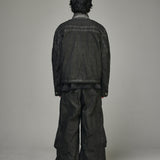 Dyed Multi-Pocket Nylon Parachute Pants