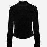 Bleached Layered Chest Shirring Knit T-shirts Black