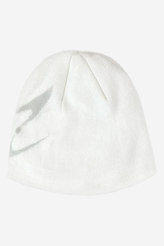【BLR BLUER】CURVED LOGO BEANIE WHITE