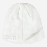 CURVED LOGO BEANIE WHITE