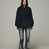 【BLR BLUER】Destroyed Back Gradation  Washing Long Sleeve