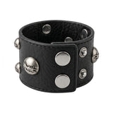 DOUBLE LOGO METAL LEATHER STRAP