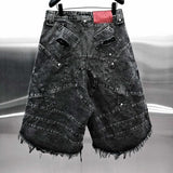 KNIGHT WIDE PEPPER SHORT (Denim)