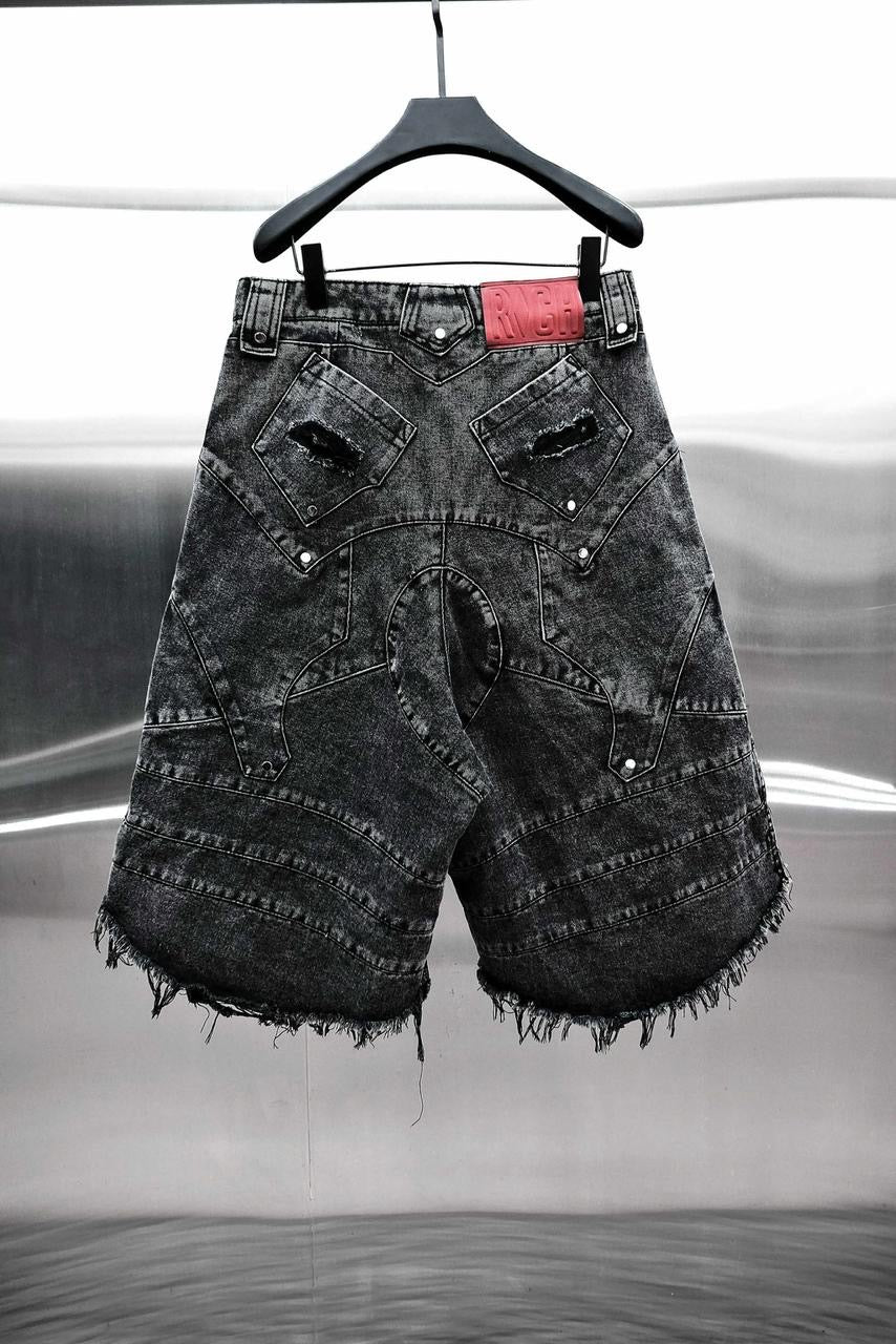 【RICH】KNIGHT WIDE PEPPER SHORT (Denim)