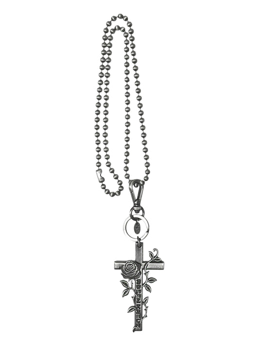 【ROSEN KREUZ】ETERNAL ROSE CROSS NECKLACE/KEY RING