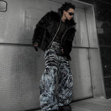 Smoke Waxed S-Wide Pants