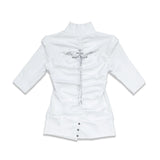<LOST IN CASTLE> NAPOLEONIC HIGH NECK TOP - WHITE