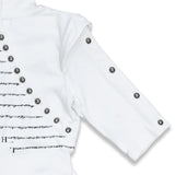 <LOST IN CASTLE> NAPOLEONIC HIGH NECK TOP - WHITE