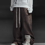 EYELET EDGE Set-Up LAYERED SWEAT PANTS （BEIGE)