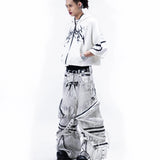 <IT's N0T BLACK & WHITE> HEAVY-DUTY DENIM PANTS - POLLUTED WHITE