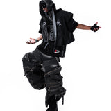 KURO DOUBLE-LAYER BASKETBALL JERSEY - BLACK