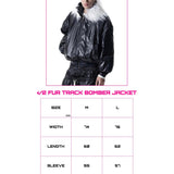 【CH2】</2 FUR TRACK BOMBER JACKET